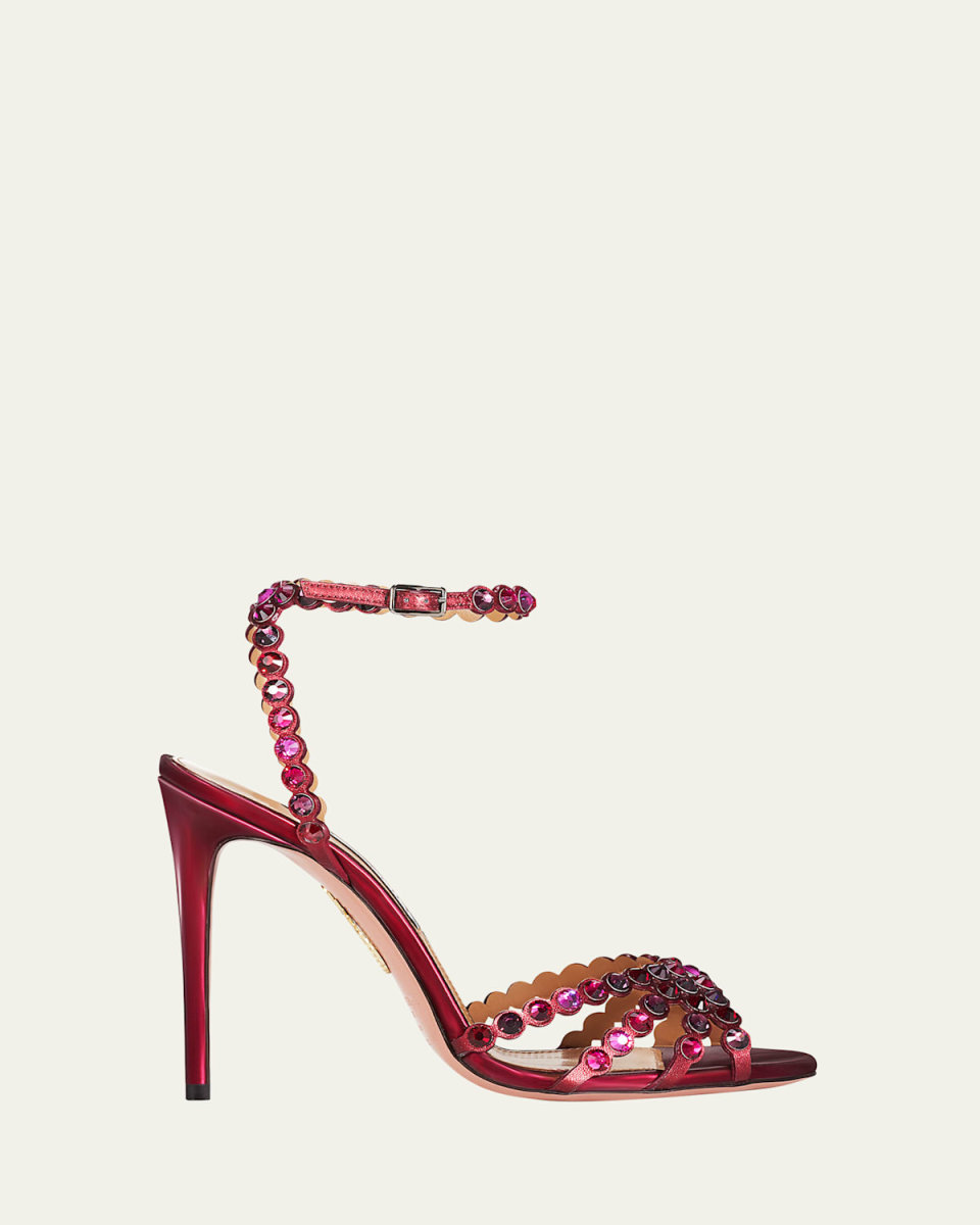 Tequila Crystal Ankle-Strap Cocktail Sandals